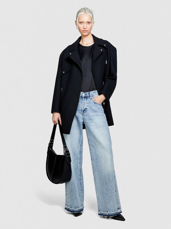 %100 İpek Regular Fit Bluz Kadın Siyah Gömlek - 323A5Q6WLQ05N