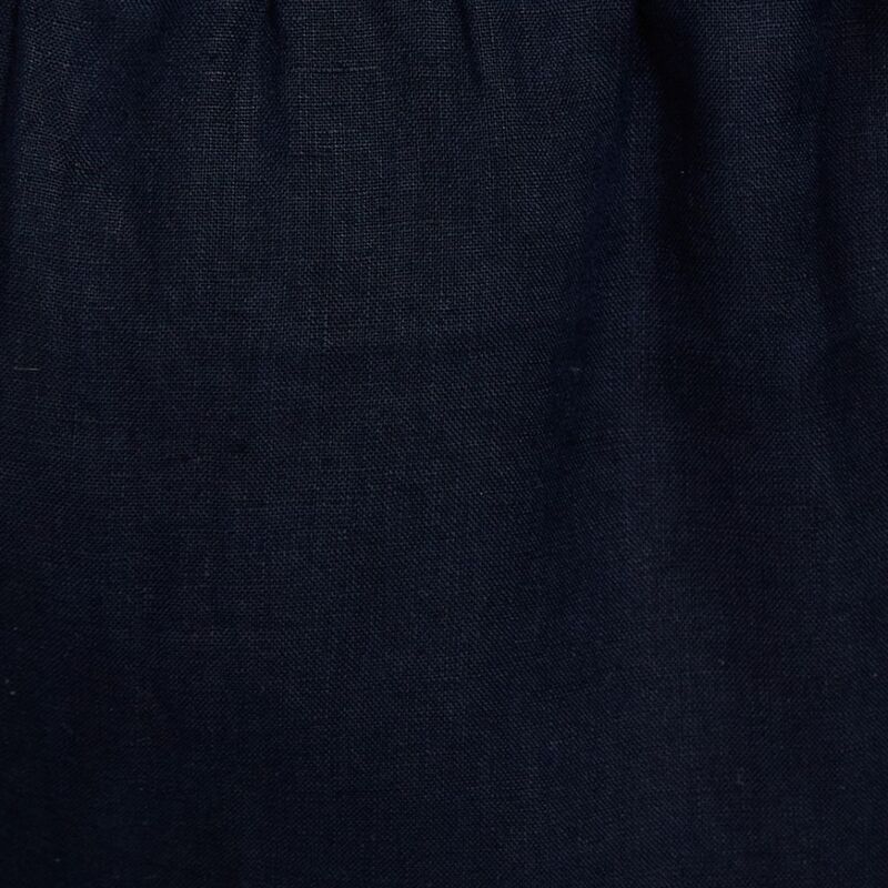 %100 Keten Beli Büzgülü İpli Slim Confort Fit Pantolon Erkek Lacivert Pantolon - 324P4AGHSF043