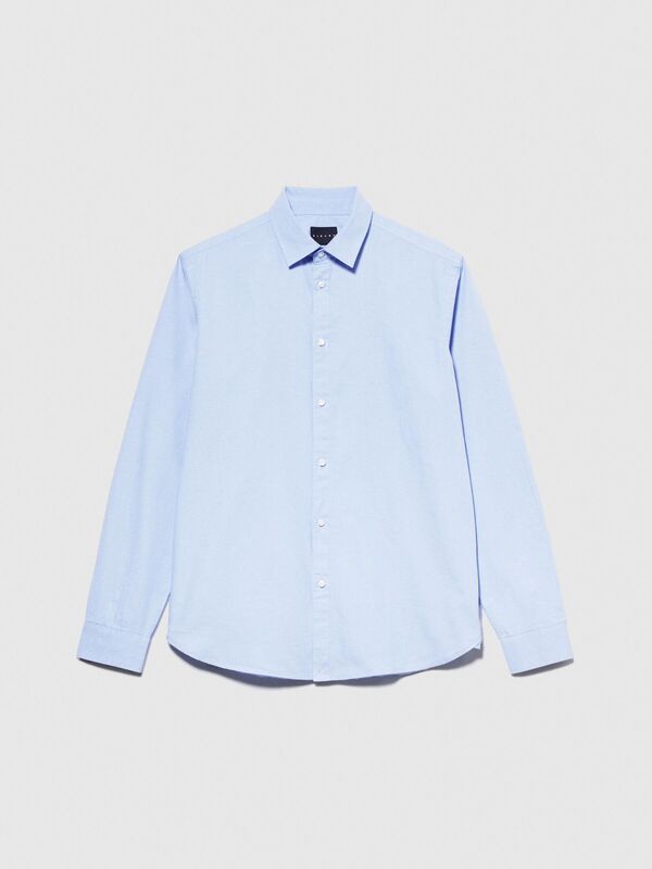 %100 Koton Arkası Pileli Oxford Gömlek Erkek Renkli Gömlek - 323A5ELCSQ02E