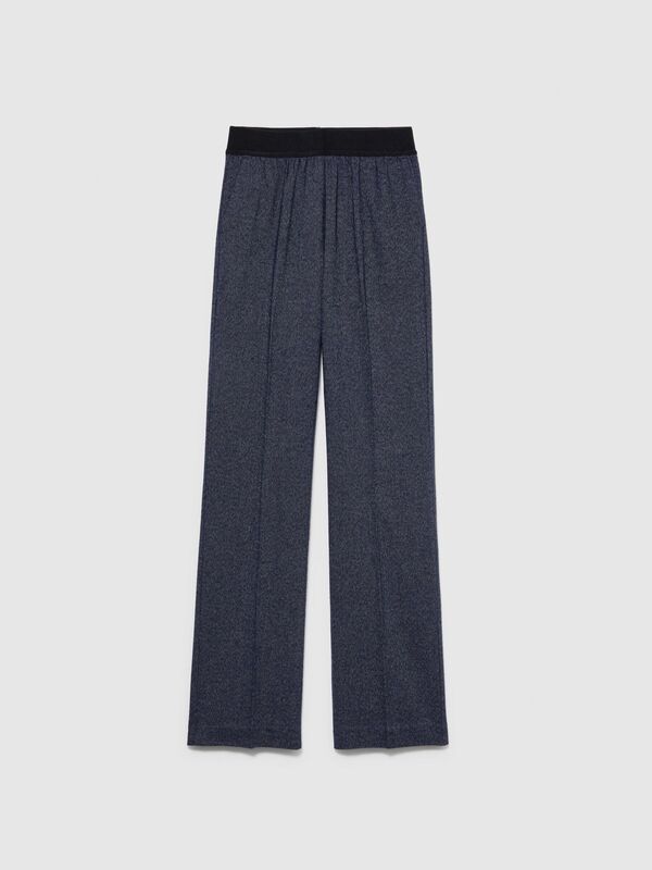 %100 Koton Beli Lastikli Pantolon Kadın Mix Pantolon - 323A4RDGLF03X