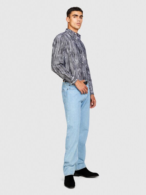 Sisley - %100 Koton Detroit Regular Fit Denim Pantolon Erkek Renkli Pantolon - 323A4V8JSE01K