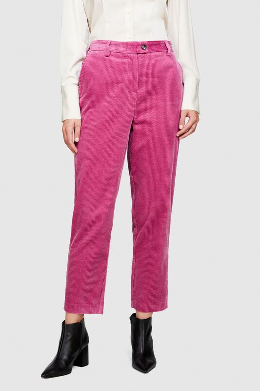 %100 Koton Jogger Kadife Pantolon Kadın Pembe T-Shirt - 323A453ULF03Z