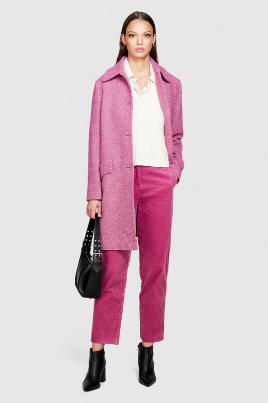 %100 Koton Jogger Kadife Pantolon Kadın Pembe T-Shirt - 323A453ULF03Z