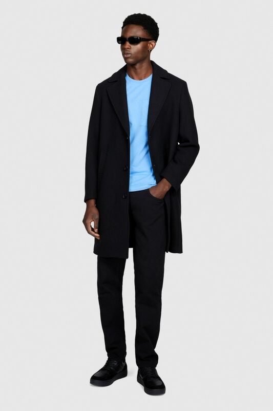 %100 Koton Regular Fit Cepli T-Shirt Erkek Mavi T-Shirt - 323A3096S1033