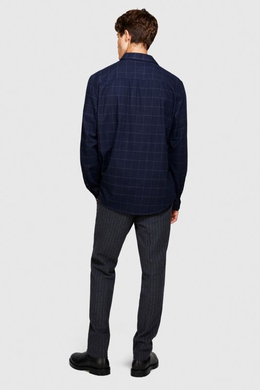 %100 Koton Regular Fit Ekoseli Gömlek Erkek Siyah Mix Gömlek - 323A5MYZSQ02Q