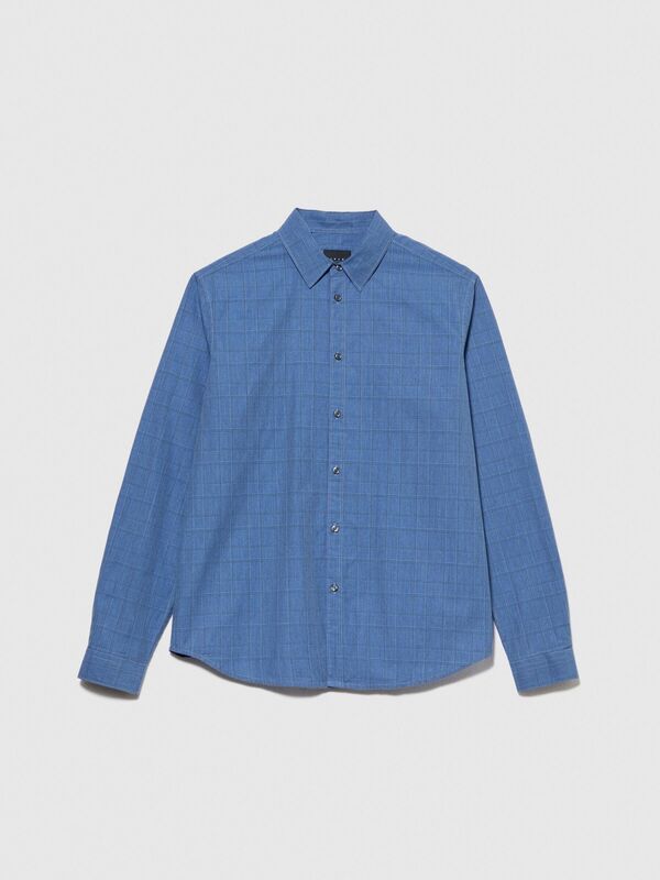 %100 Koton Regular Fit Kareli Gömlek Erkek Renkli Gömlek - 323A5RDJSQ02K