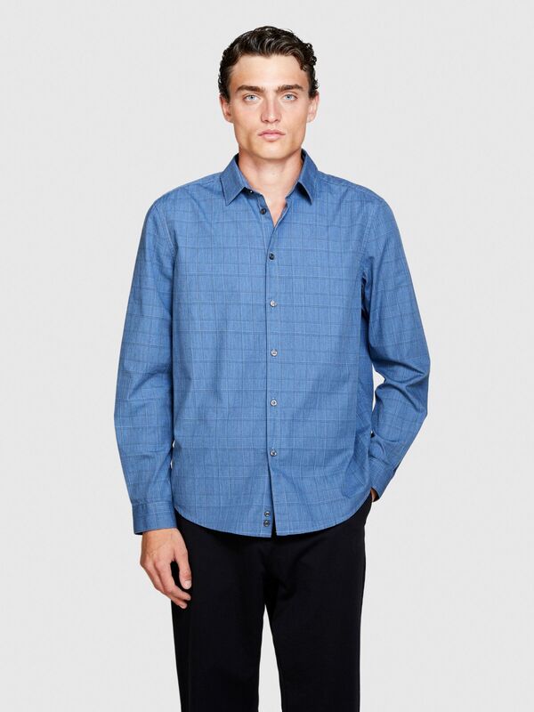 %100 Koton Regular Fit Kareli Gömlek Erkek Renkli Gömlek - 323A5RDJSQ02K