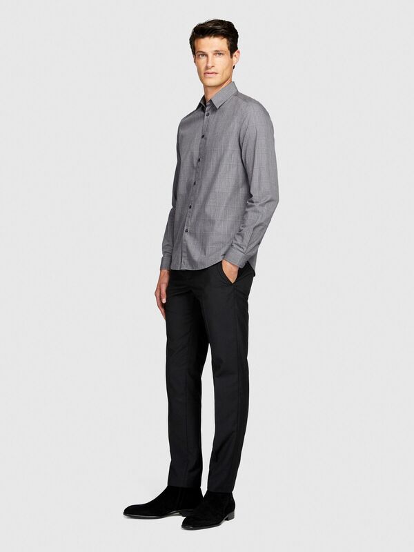 %100 Koton Regular Fit Kareli Gömlek Erkek Renkli Gömlek - 323A5RDJSQ02K