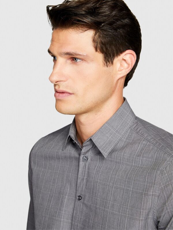 %100 Koton Regular Fit Kareli Gömlek Erkek Renkli Gömlek - 323A5RDJSQ02K