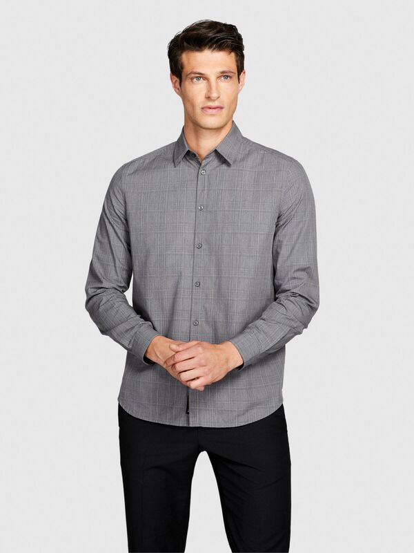 %100 Koton Regular Fit Kareli Gömlek Erkek Renkli Gömlek - 323A5RDJSQ02K