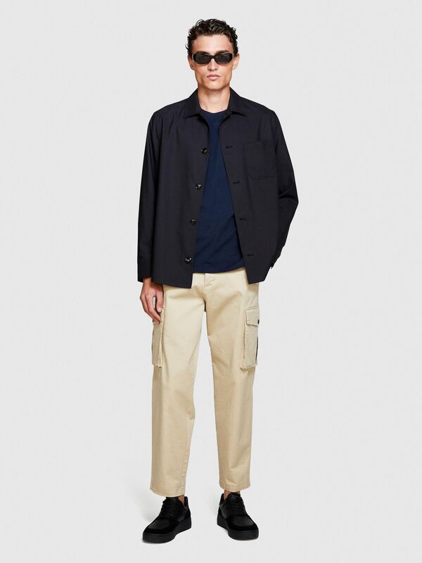 %100 Koton Regular Fit T-Shirt Erkek Lacivert T-Shirt - 323A3096S101J