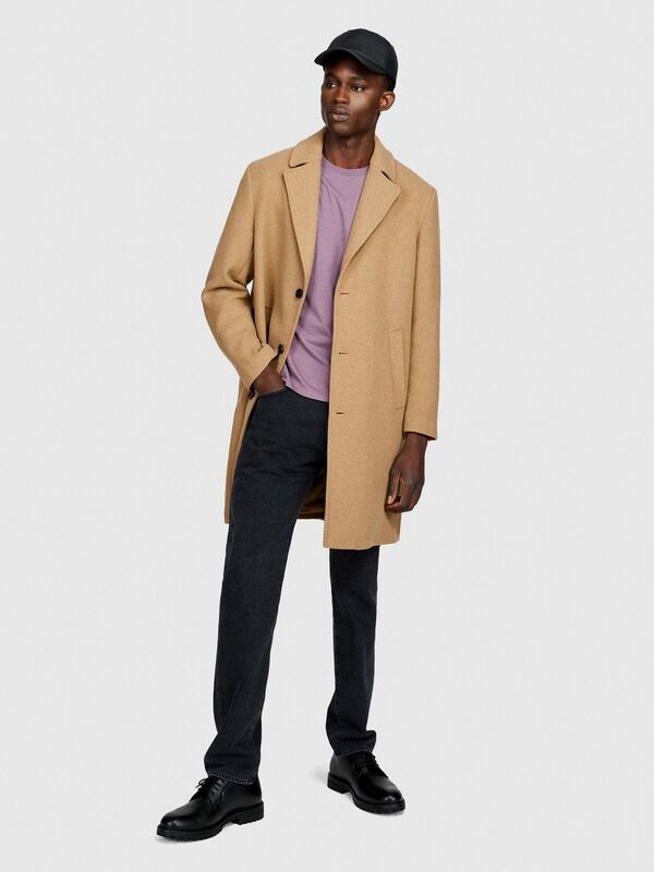 %100 Koton Regular Fit T-Shirt Erkek Mor T-Shirt - 323A3096S101J