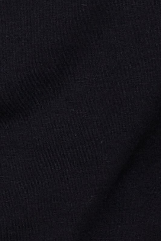 %100 Koton Regular Fit Uzun Kollu T-Shirt Erkek Siyah T-Shirt - 323A37E3S102Z