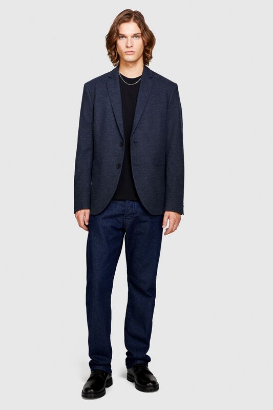 %100 Koton Regular Fit Uzun Kollu T-Shirt Erkek Siyah T-Shirt - 323A37E3S102Z