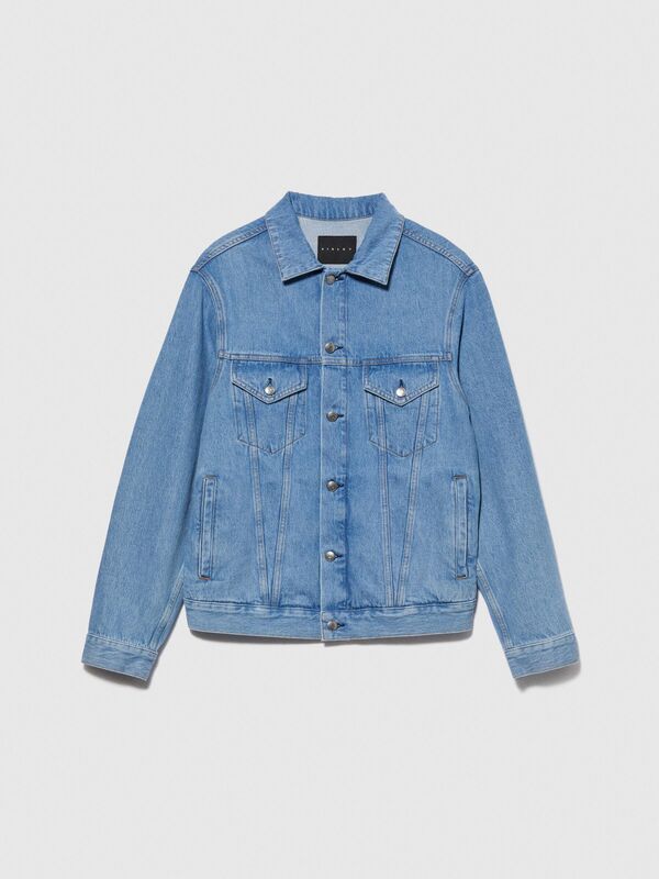 %100 Koton Slim Fit Denim Ceket Erkek Renkli Ceket - 323A2V8JSN02B