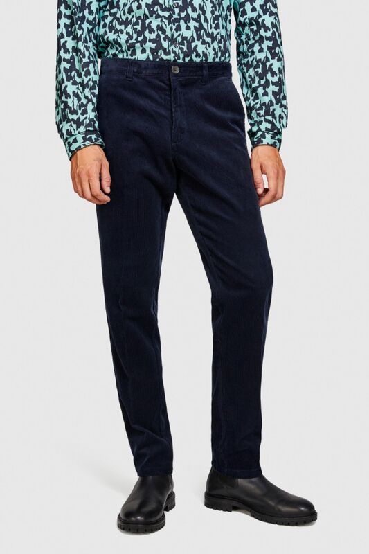 %100 Koton Slim Fit Fitilli Kadife Pantolon Erkek Renkli T-Shirt - 323A4SFRSF03D