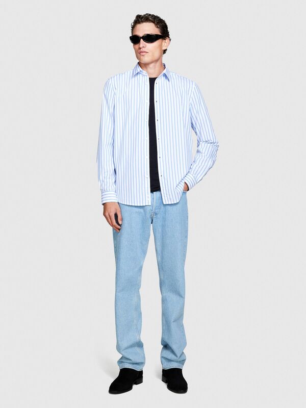 %100 Koton Slim Fit Gömlek Erkek Renkli Gömlek - 323A5B8SSQ02F