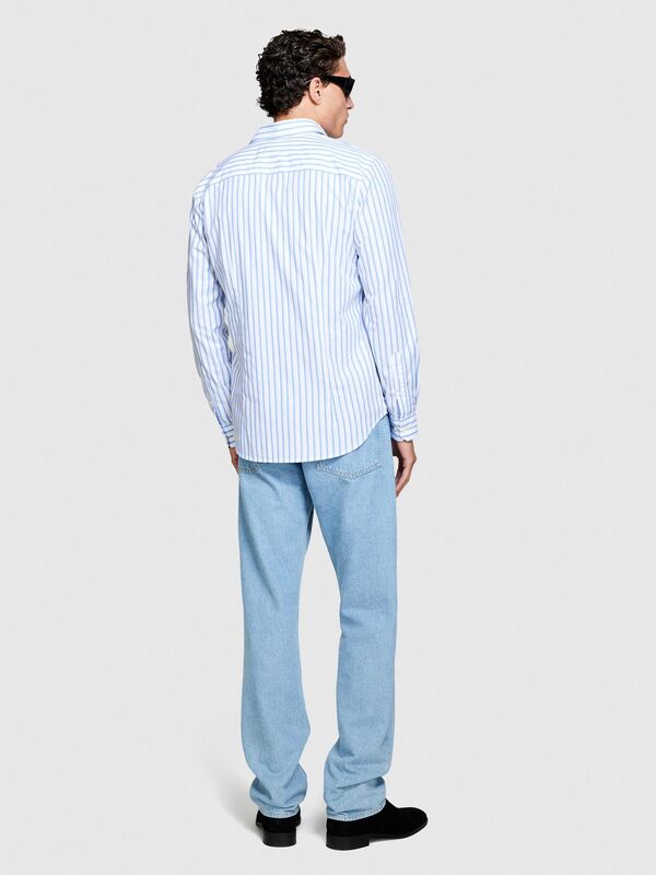 %100 Koton Slim Fit Gömlek Erkek Renkli Gömlek - 323A5B8SSQ02F
