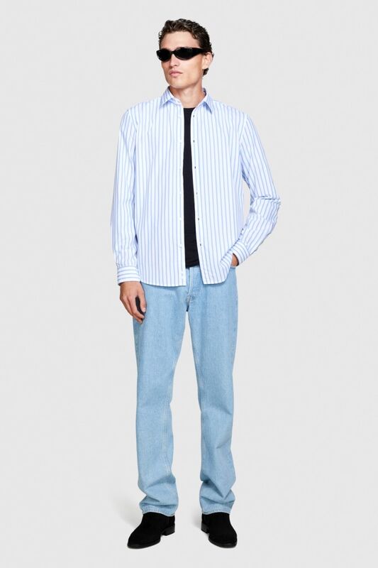 %100 Koton Slim Fit Gömlek Erkek Renkli Gömlek - 323A5B8SSQ02F