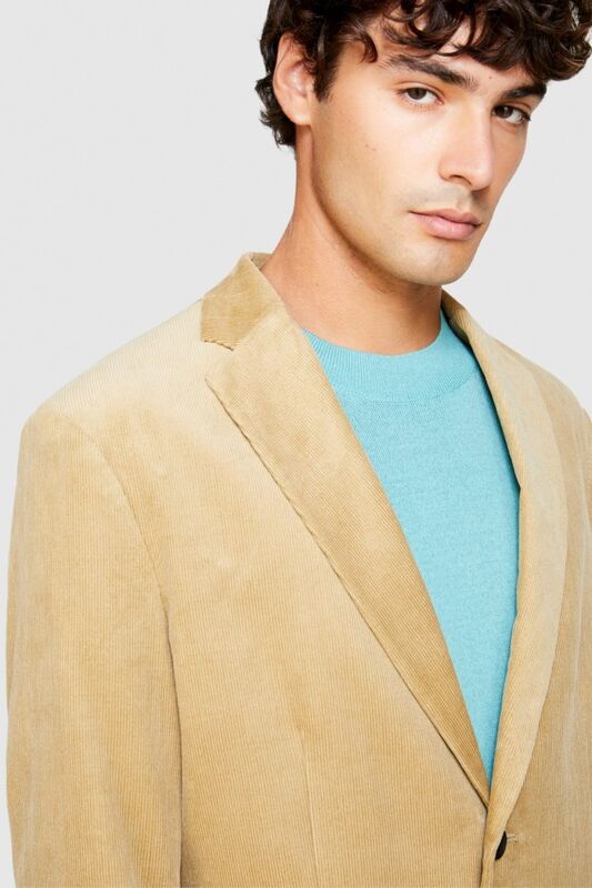 %100 Koton Slim Fit Kadife Ceket Erkek Bej Mont - 323A2SFRSW01B %100 Koton Slim Fit Kadife Ceket Erkek Bej Mont - 323A2SFRSW01B