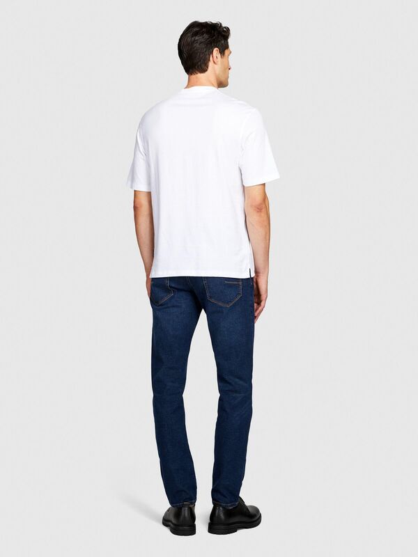 %100 Koton Tematik Baskılı T-Shirt Erkek Beyaz T-Shirt - 323A3096S102Q