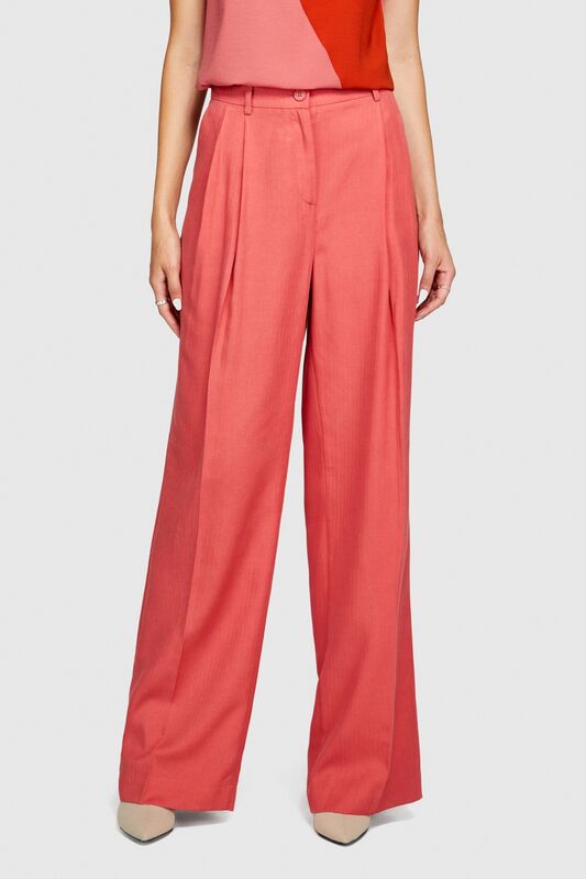 %100 Liyosel Düşük Bel Pantolon Kadın Mor Pantolon - 323A4BJFLF02Z