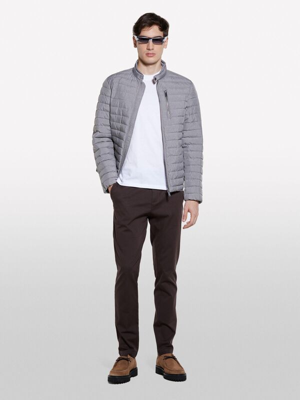 %100 Pamuk Baskılı Bisiklet Yaka Regular Fit T-Shirt Erkek Beyaz T-Shirt - 325P3I1XS1047