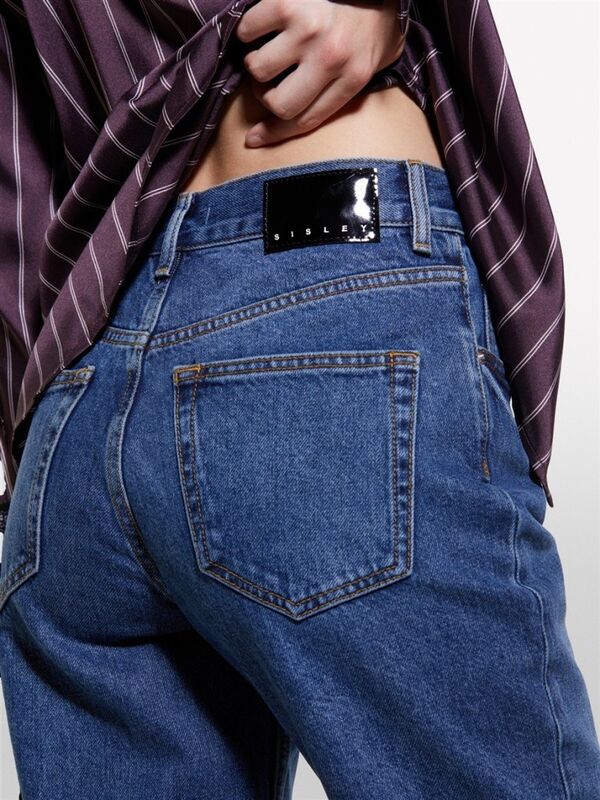 %100 Pamuk Beş Cepli Düz Paça Normal Bel Denim Pantolon Kadın Haki Mix Pantolon - 324A4YRZLE03X