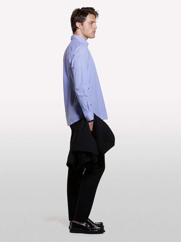 %100 Pamuk Dar Kesim Klasik Yakalı Baskılı Gömlek Erkek Buz Mavisi Gömlek - 324A5WNKSQ03U %100 Pamuk Dar Kesim Klasik Yakalı Baskılı Gömlek Erkek Buz Mavisi Gömlek - 324A5WNKSQ03U