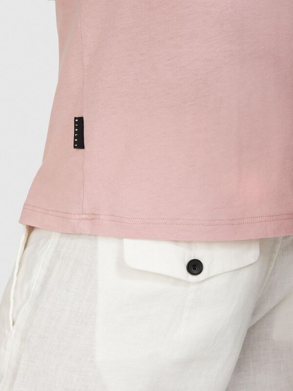 %100 Pamuk Dikişsiz Yaka Detaylı T-Shirt Erkek Mix T-Shirt - 324P3P7XS103K