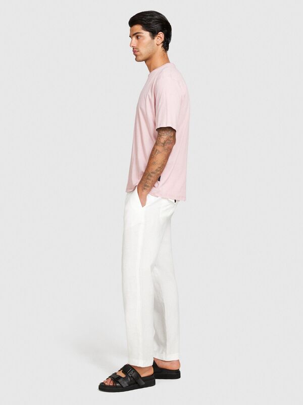 Sisley - %100 Pamuk Dikişsiz Yaka Detaylı T-Shirt Erkek Mix T-Shirt - 324P3P7XS103K