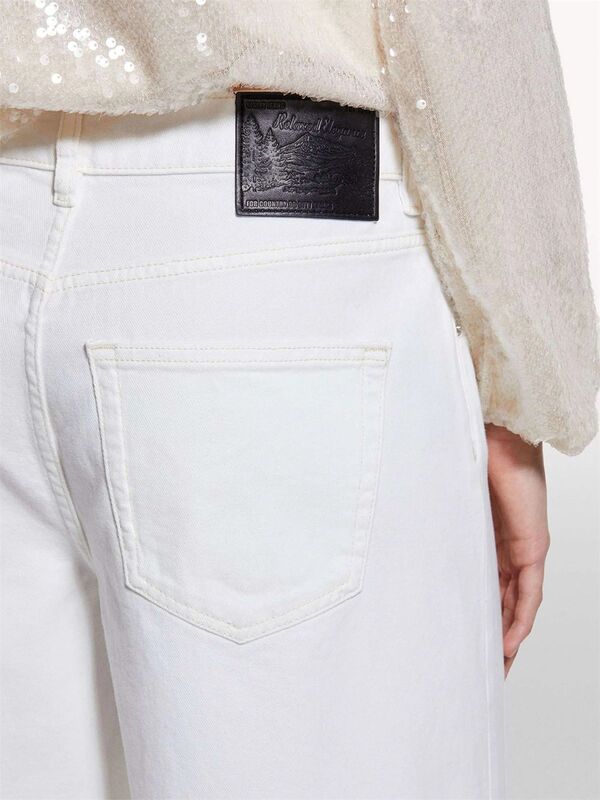 %100 Pamuk Düşük Bel Relax Fit Bermuda Denim Şort Kadın Bej Denim Şort - 325P4W9KL901L