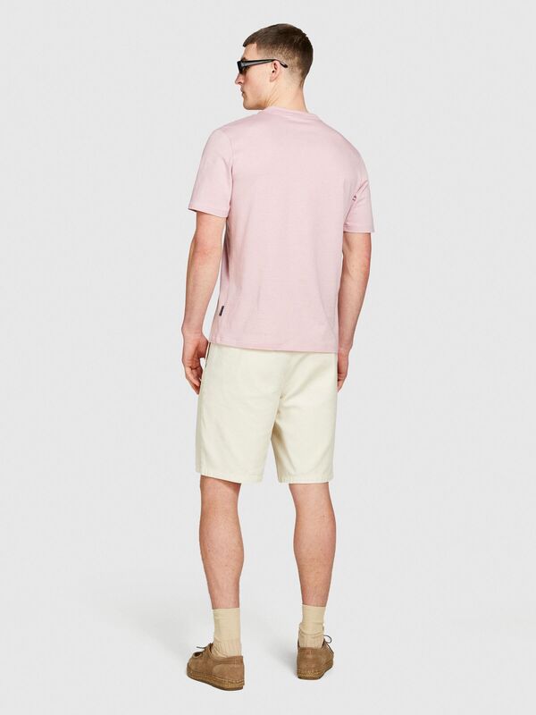 %100 Pamuk Önü Baskılı Bisiklet Yaka T-Shirt Erkek Mix T-Shirt - 324P3I1XS103J