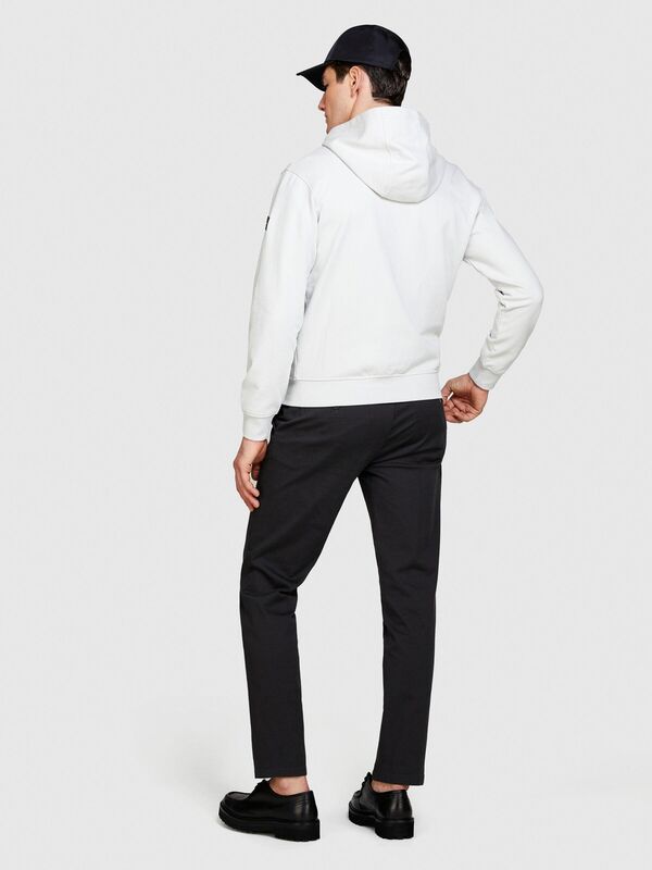 %100 Pamuk Tam Boy Fermuarlı Cepli Kapüşonlu Sweatshirt Erkek Renkli Sweatshirt - 324P3FPPS500B