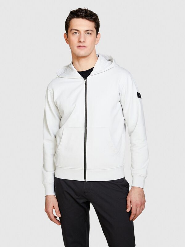 %100 Pamuk Tam Boy Fermuarlı Cepli Kapüşonlu Sweatshirt Erkek Renkli Sweatshirt - 324P3FPPS500B