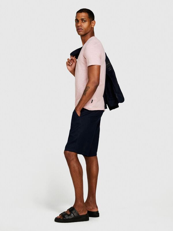 %100 Pamuk V Yaka Slim Fit T-Shirt Erkek Mix T-Shirt - 324P3WF0S4001