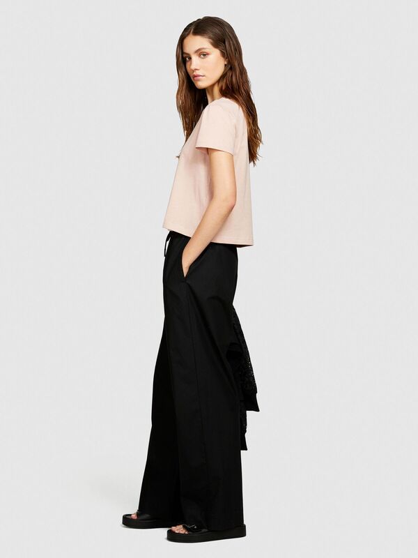 %100 Pamuk Yuvarlak Yakalı T-Shirt Kadın 04W T-Shirt - 324P3I1XL101S