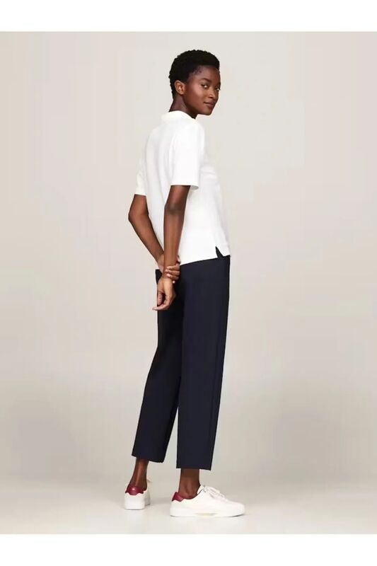 1985 REG PIQUE POLO SS Kadın Beyaz Polo - WW0WW43224