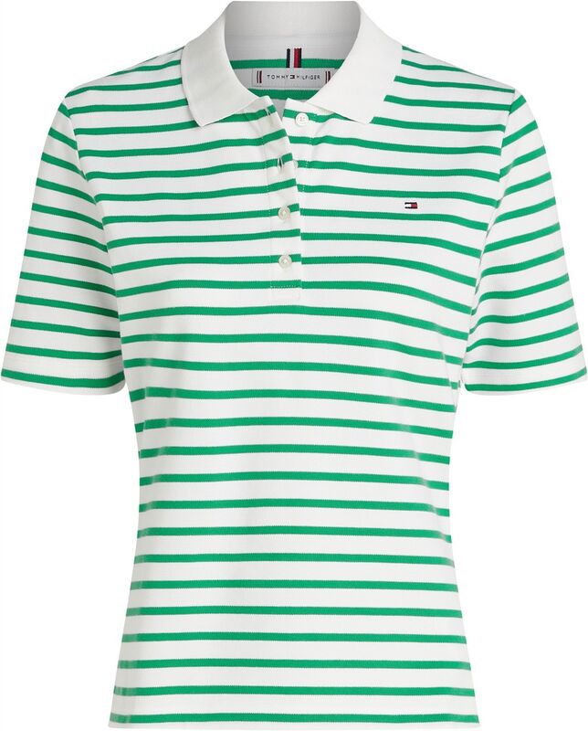 Tommy Hilfiger - 1985 REG PIQUE POLO SS Kadın Beyaz Polo - WW0WW43224