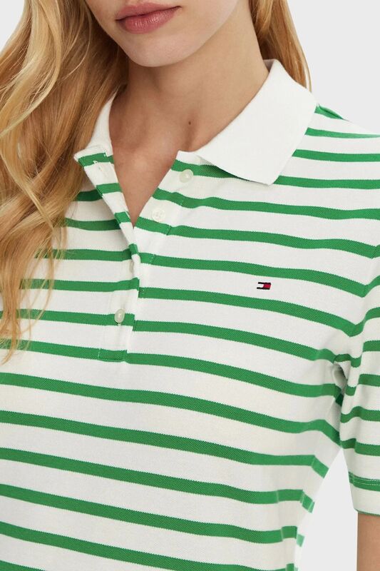 1985 REG PIQUE POLO SS Kadın Beyaz Polo - WW0WW43224