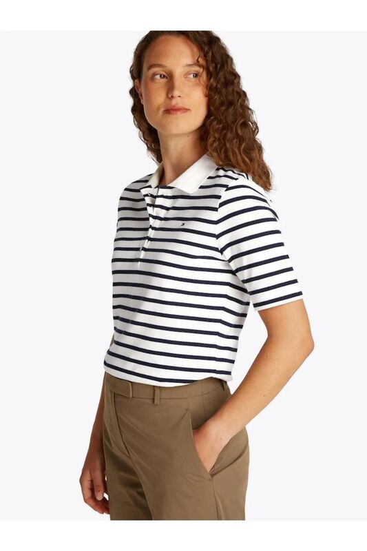 1985 REG PIQUE POLO SS Kadın Mavi Polo - WW0WW43224