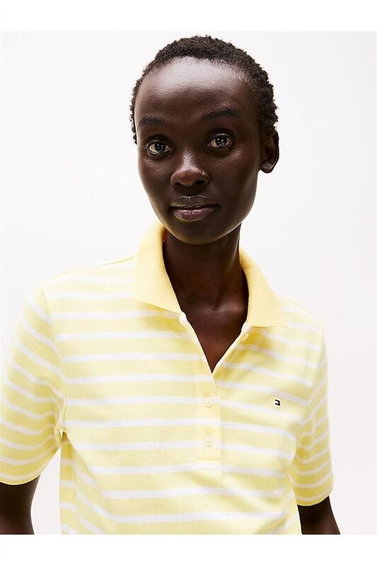 1985 REG PIQUE POLO SS Kadın Sarı Polo - WW0WW43224