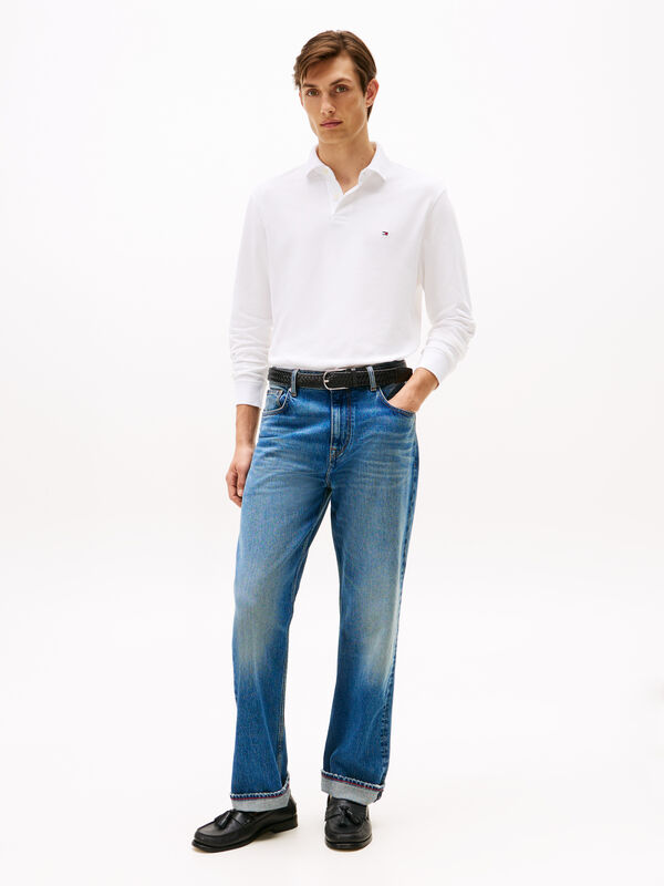 1985 REGULAR LS POLO Erkek Beyaz T-Shirt - MW0MW20183