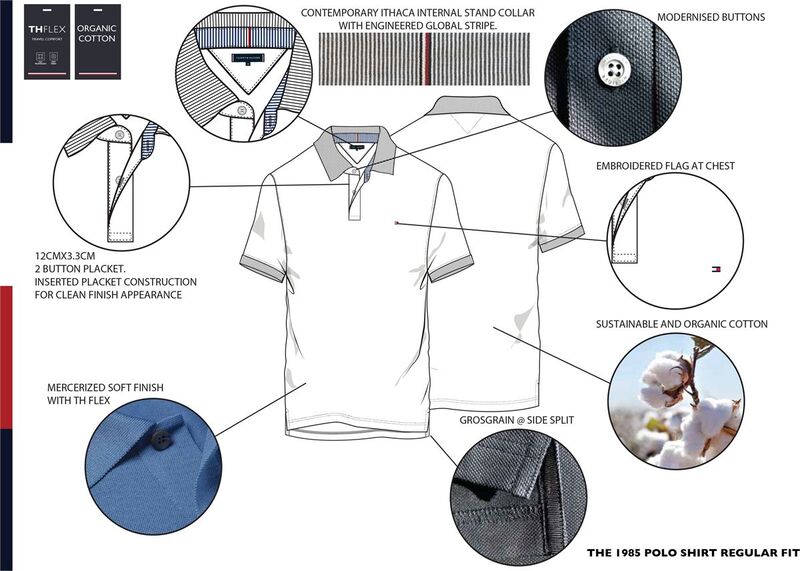 1985 REGULAR LS POLO Erkek Beyaz T-Shirt - MW0MW20183