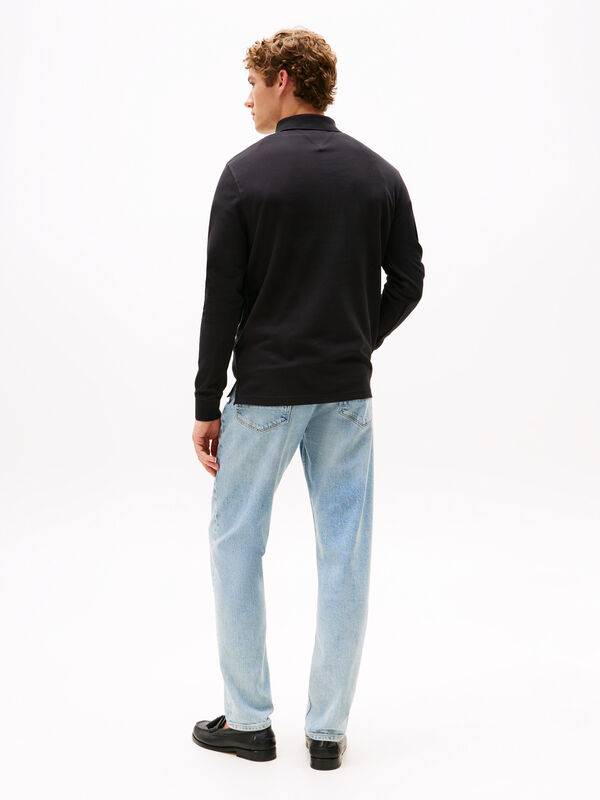 1985 REGULAR LS POLO Erkek Siyah T-Shirt - MW0MW20183