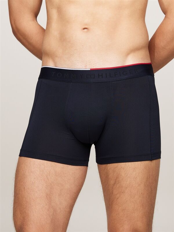 Tommy Hilfiger - 3P TRUNK Erkek Mavi Boxer - UM0UM03388
