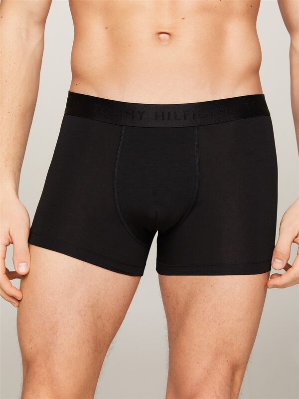 Tommy Hilfiger - 3P TRUNK Erkek Siyah Boxer - UM0UM02760