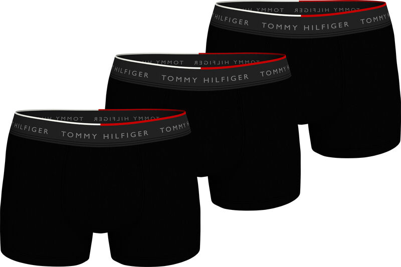 Tommy Hilfiger - 3P TRUNK Erkek Siyah Boxer - UM0UM03388