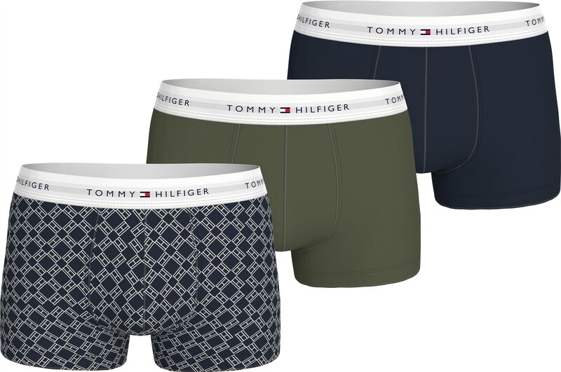 3P TRUNK PRINT Erkek Gri Boxer - UM0UM02768