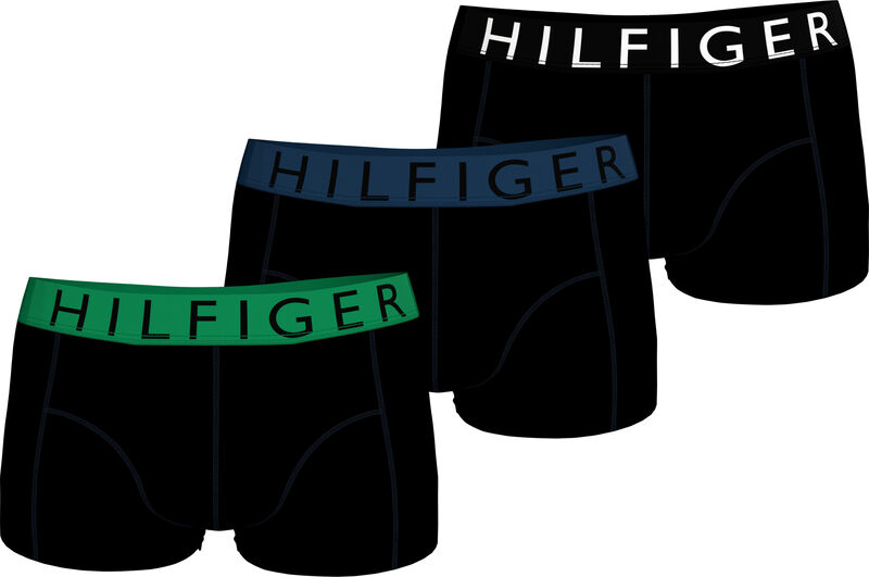 Tommy Hilfiger - 3P TRUNK WB Erkek Mavi Boxer - UM0UM03465